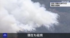 日本广岛县突发山火浓烟滚滚 或与自卫队训练有