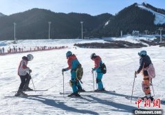 台湾青年“触雪”新疆