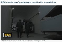 伊朗展示地下“导弹城” 试射反舰巡航导弹：能